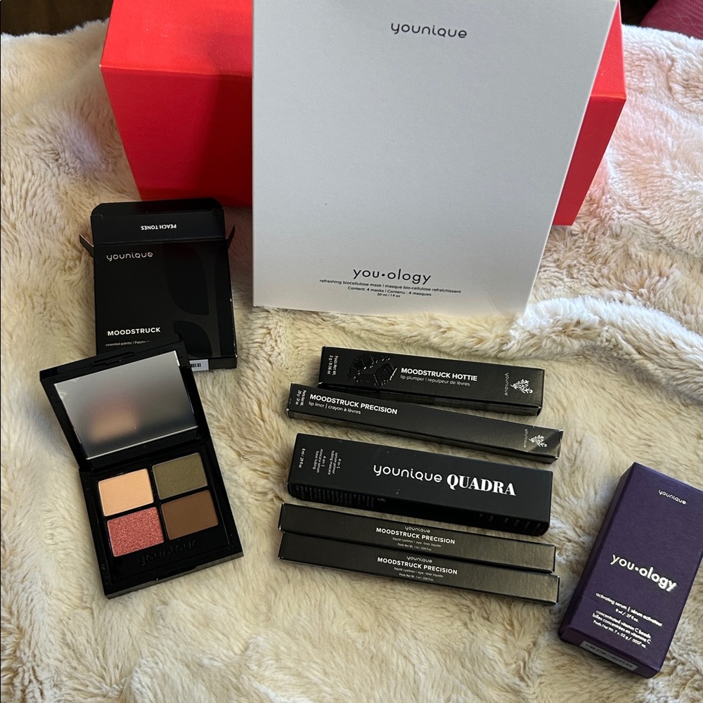 Younique Make up Vitamin C Treatment Lip Plumper, Eye Shadow, Liquid Eye Liner